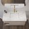 Carrara Marble Washbasin Sagitta Slim Riluxa Wall Mounted With