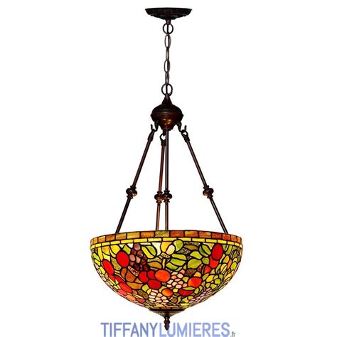 Suspension En Vitrail Rural Tiffany De Cm France