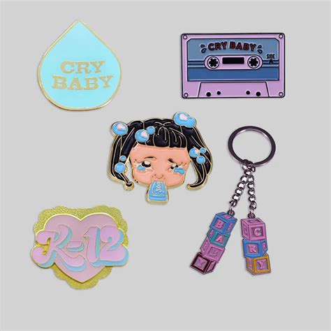 High Quality Melanie Martinez Enamel Pin Female Singer Brooch Keychain