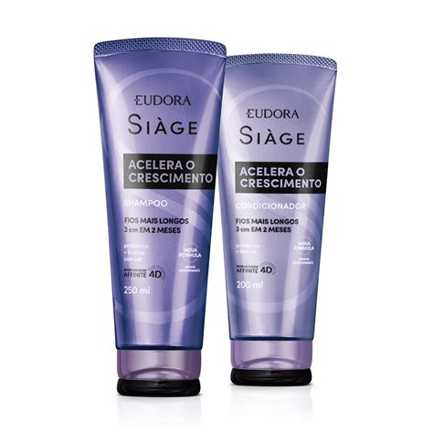 Eudora Kit Siàge Acelera o Crescimento Shampoo 250ml Condicionador