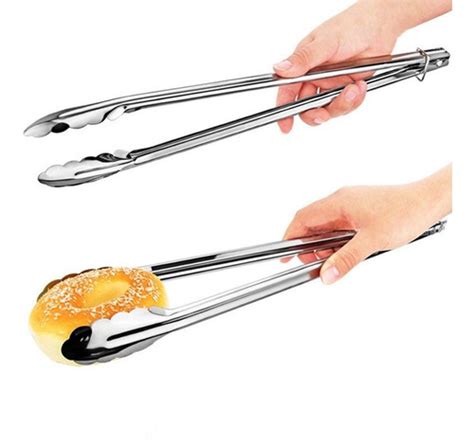 Pinzas De Cocina Extra Largas Bbq Acero Inoxidable Parrilla Cuotas