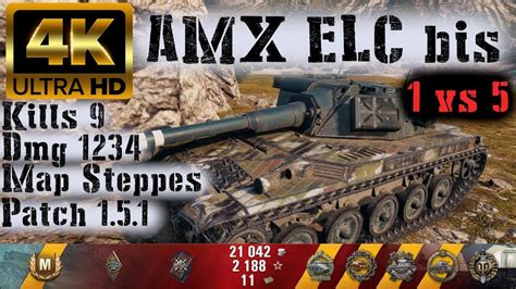 World Of Tanks AMX ELC Bis 9 Kills 1 2K Damage 1 Vs 5 YouTube