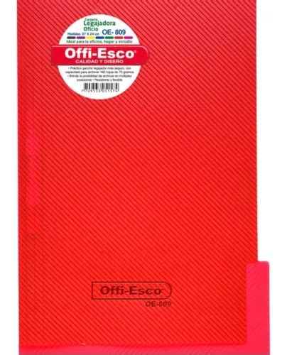 Carpeta Legajadora Oficio Oe Con Gancho Offi Esco X Und Mercadolibre