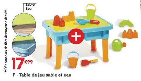 Promo Table De Jeu Sable Et Eau Chez Gifi Icatalogue Fr