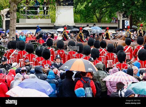 England London The Mall Grenadier Guards Marching During The