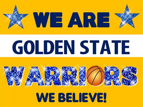 we are golden state warriors and we believe basketball is in the air with stars on it