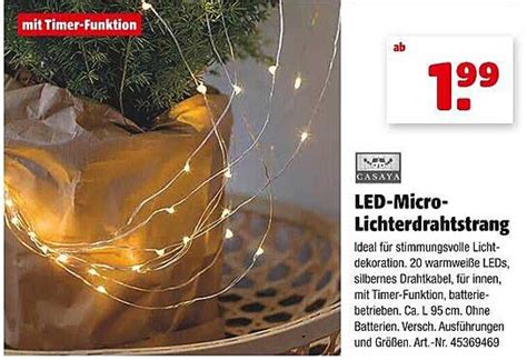 Casaya Led Micro Lichterdrahtstrang Angebot Bei Hagebaumarkt