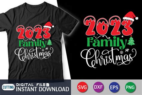 2023 Family Christmas T-Shirt Graphic by FunnySVGCrafts · Creative Fabrica