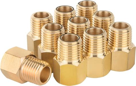 Pack Of 10 EFIELD Brass Fittings 1 4 Male Pipe X 3 8 Female Pipe