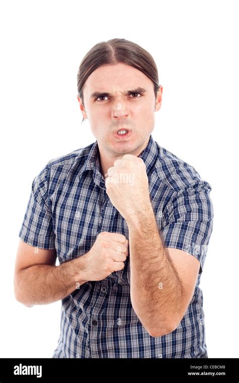 Angry Man Isolated Hi Res Stock Photography And Images Alamy