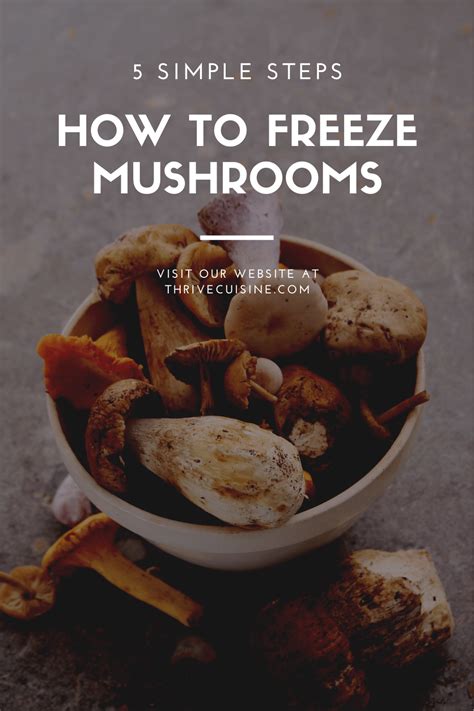 How To Freeze Mushrooms 5 Simple Steps Stuffed Mushrooms Easy Mushroom Recipes Freezing