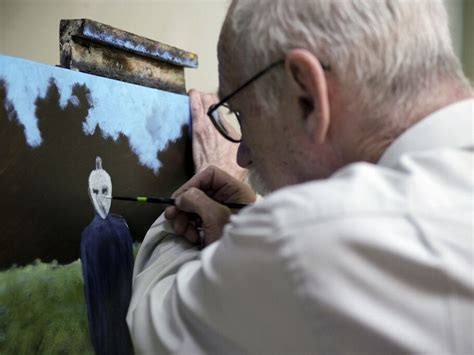 David Huggins The Artist Painting The Aliens That Abducted Him Artsy