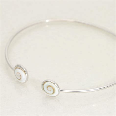 Bracelet A Lys En Argent Blanc Et Oeil De Sainte Lucie Ae