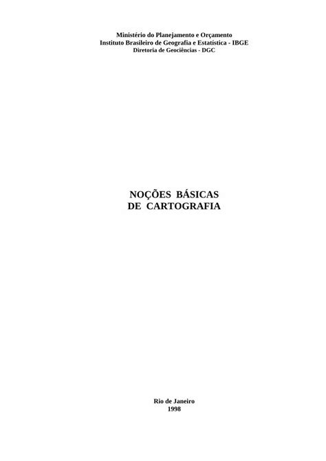 Pdf No Es B Sicas De Cartografia Cartografica Ufpr Br Como