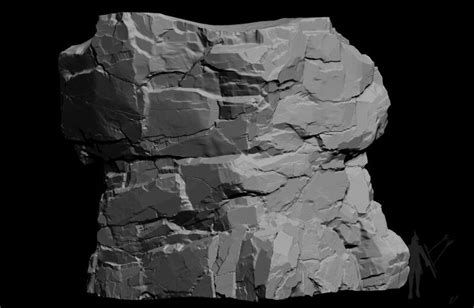 ArtStation Cliff Sculpt In 2024 Sculpting Rock Textures Rock