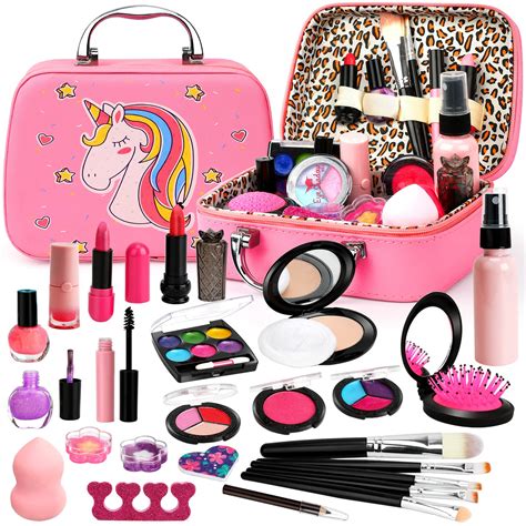 Buy Flybay Kids MakEUp Kit For Girls, Real MakEUp Set, Washable MakEUp ...