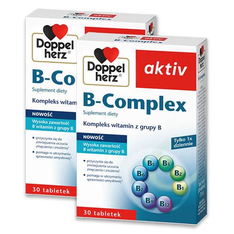 2x Doppelherz Aktiv B Complex 30 Tabletek ZESTAW Sklep Doppelherz