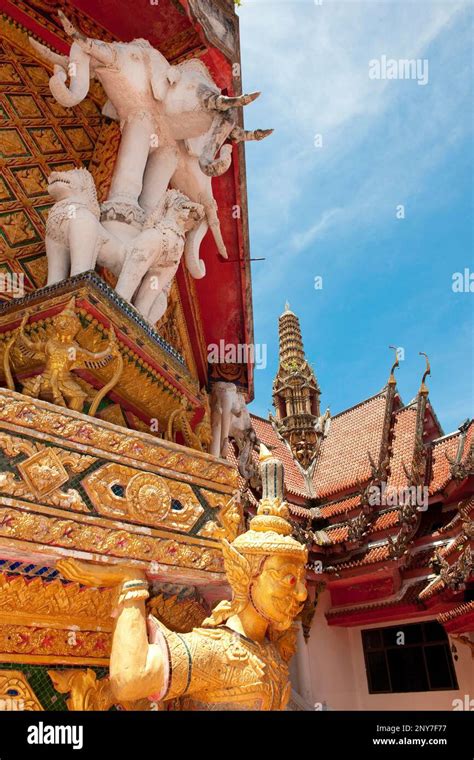 Wat Bang Riang Southeast Asia Buddhist Temple Thap Put Amphoe Hap