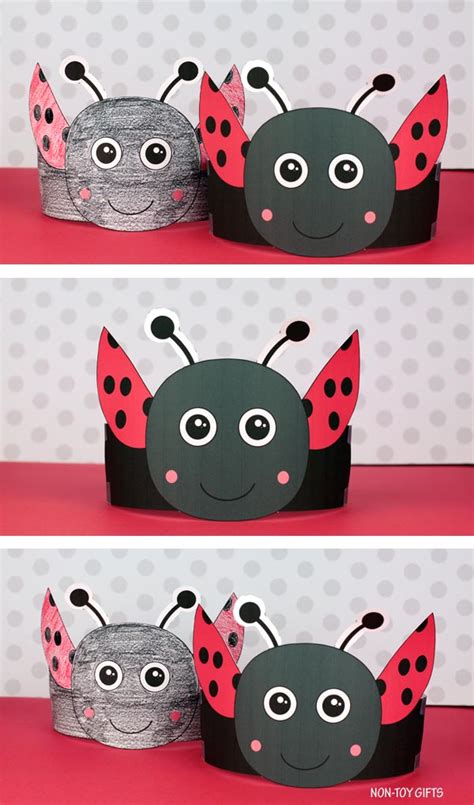 Ladybug Headband Insect Hat With Template Non Toy Ts