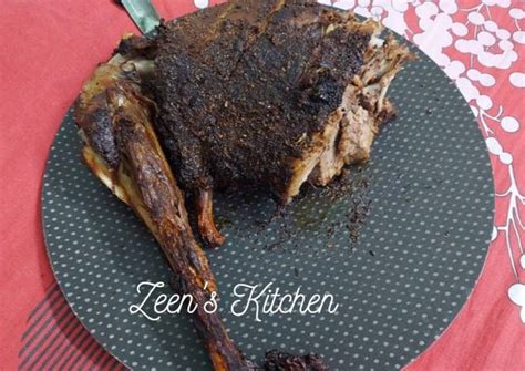 Oven Roasted Lamb Leg Or Raan Recipe By ZMA Cookpad