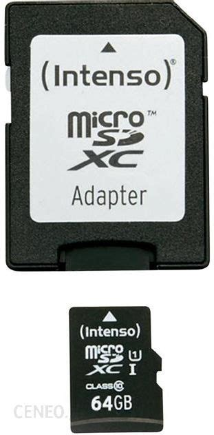 Karta Pami Ci Do Aparatu Intenso Microsdxc Gb Class Uhs I