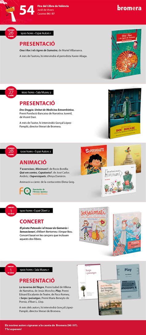 No Et Perdes Cap Activitat A La Fira Del Llibre Edicions Bromera