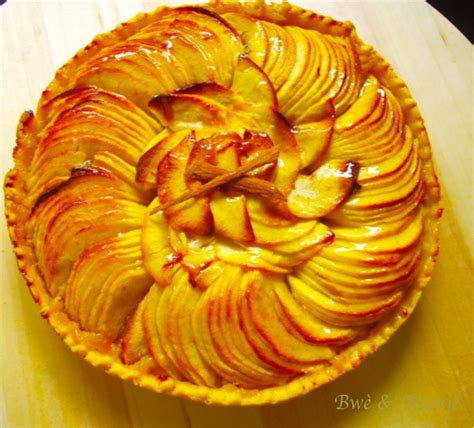 Tarte Aux Pommes Pâte Brisée Compote Gourmandises Épicées