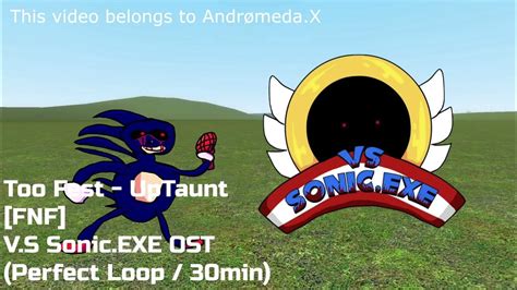 Too Fest 30 Min Perfect Loop Vs Sonic Exe [v2 New Update] Friday