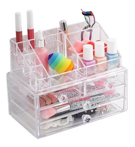 Organizador Acrilico Cajones Grande Cosmeticos Maquillaje