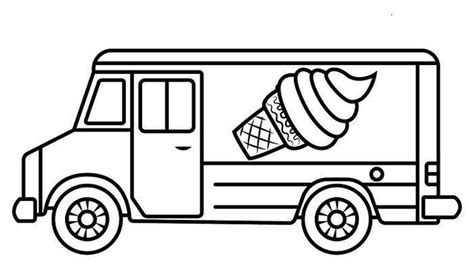 Free Printable Ice Cream Truck Coloring Pages