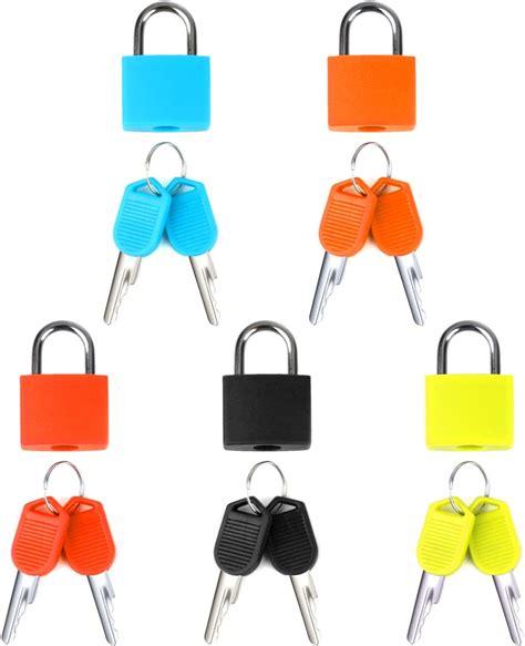 Pcs Suitcase Locks With Keys Colored Small Suitcase Luggage Padlocks