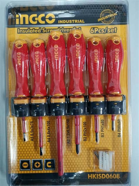 Ingco Pcs Insulated Screwdriver Set Hkisd Furniture Home