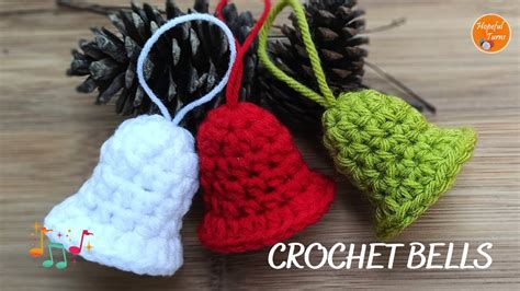 How To Crochet A Christmas Bell Crochet Bells Christmas Decoration