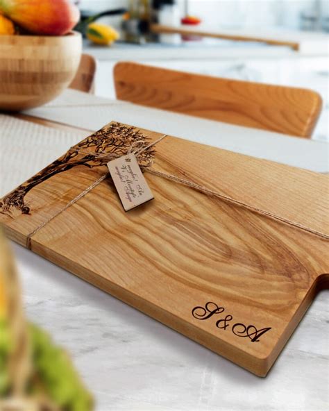 Tagliere In Legno Benvenuti A Casa Personalizzato Con Nomi E Data