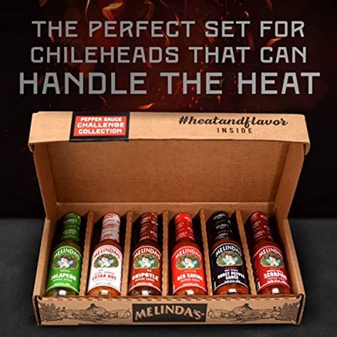 Melindas Pepper Sauce Challenge Collection Extra Spicy Gourmet Hot Sauce Gift Set With