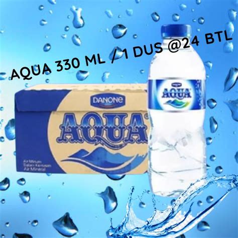 Aqua Air Mineral 330 Ml 24 Pcs Lazada Indonesia