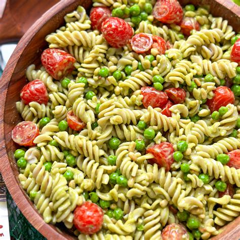 Avocado Pesto Pasta Salad Jackfruitful Kitchen