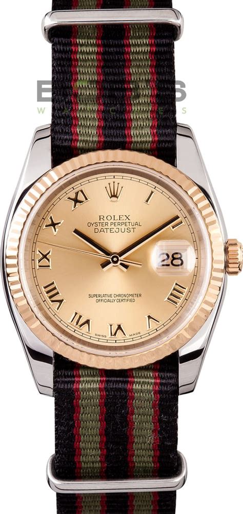 Rolex DateJust Stainless Gold 116233 Champagne Dial Watch - Save 50%