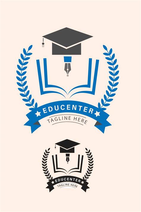 Educenterschool Logouniversity Logo Designcollege Logo Design