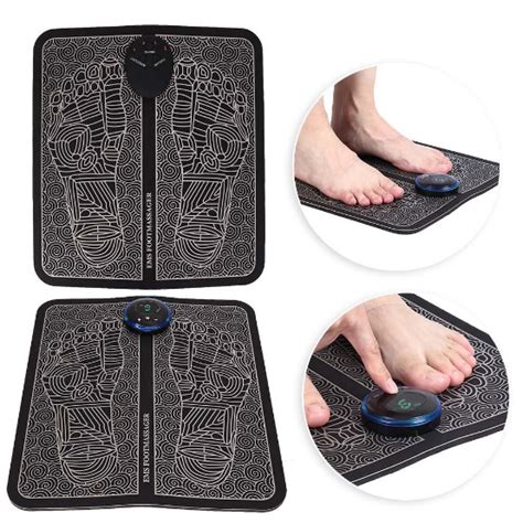 Buy Electric Ems Foot Massage Pad Feet Acupuncture Stimulator Massager On Ezbuy Sg