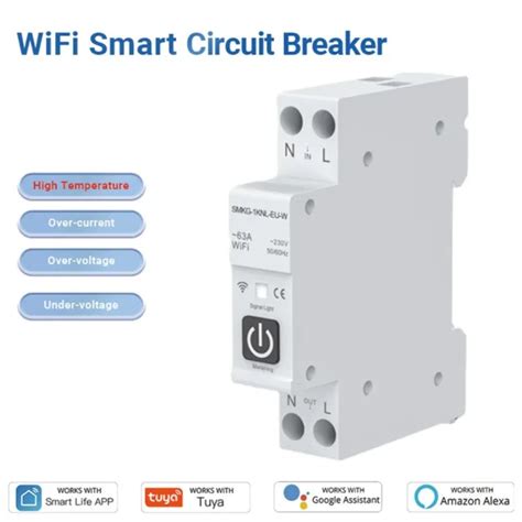 Disjoncteur Intelligent Tuya Wifi Avec Interrupteur De T L Commande