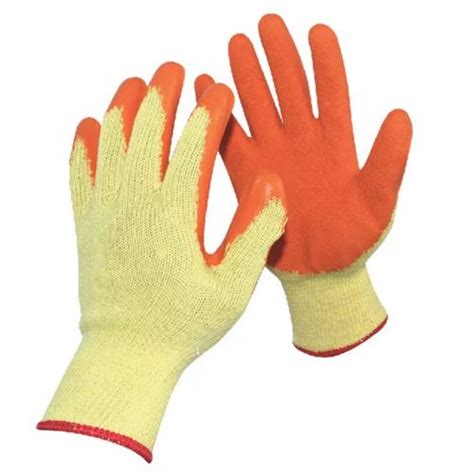 Male Orange Pu Coated Hand Glove Industrial At Rs 25pair In New Delhi