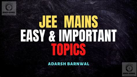 Jee Mains Neet Free Formula Booklet Pdf And Important Chapters Topics 2025 2026 Adarsh Barnwal