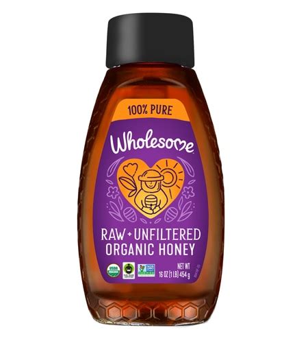 Wholesome Organic Raw Unfiltered Honey 16 Oz Vitacost