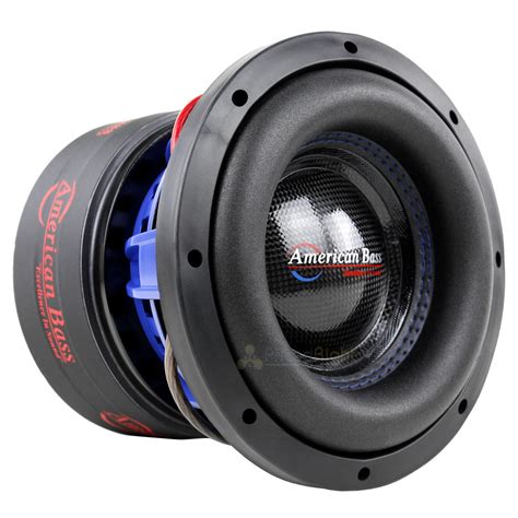 American Bass HD-8D4 8" Competition Subwoofers 800W Max Dual 4 Ohm Subs ...