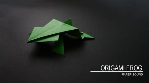 How To Make An Origami Jumping Frog Como Hacer Una Ranita De Papel