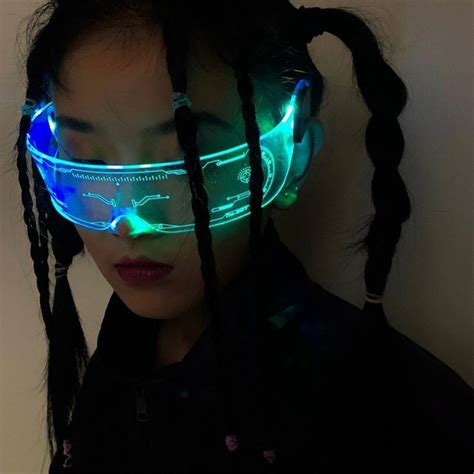 Cyberpunk Tecnología Futurista Sense Gafas Led Jump Di Mercado Libre