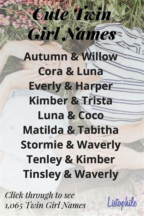 929 Twin Boy And Girl Names Artofit
