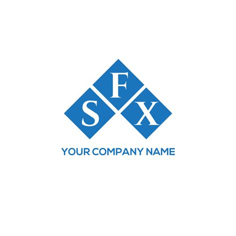 SFX letter logo design on WHITE background. SFX creative initials ...