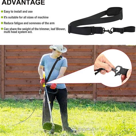 Weed Feeder Belt Trimmer Shoulder Strap Weed Wacker Harness Upgraded